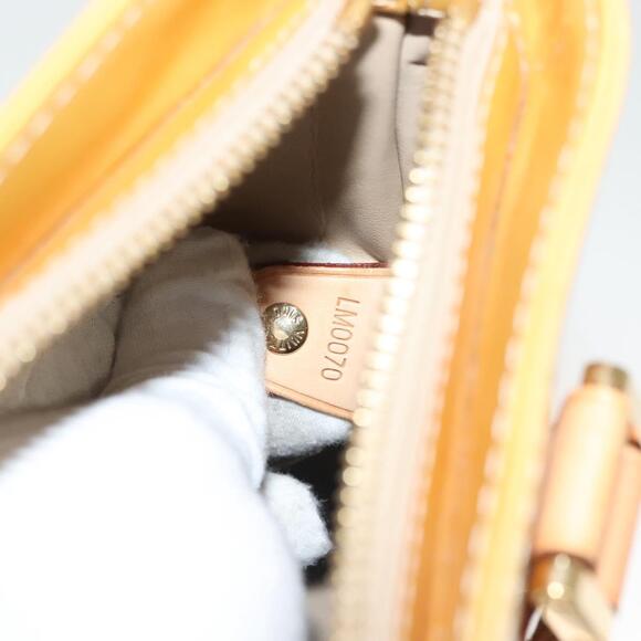 LOUIS VUITTON Monogram Vernis Houston Hand Bag Beige M91004 - Picture 13 of 13